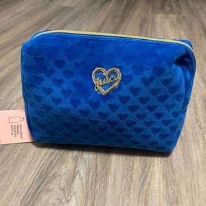 Juicy Couture cosmetic bag royal blue NEW